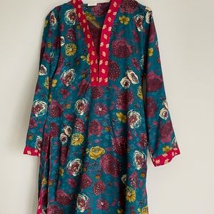 3 Piece Cotton Silk Print Shalwar Kameez Suit